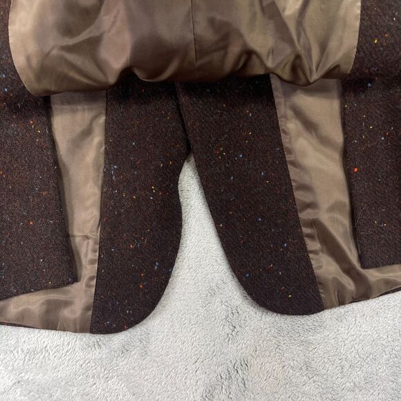 StudioSuits Harris Tweed Blazer Jacket Mens 40S Brown Speckled Wool Hand Crafted - Picture 10 of 15